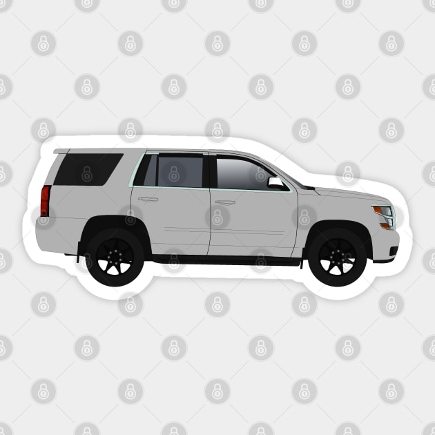 Gray SUV Tahoe Sticker by BassFishin